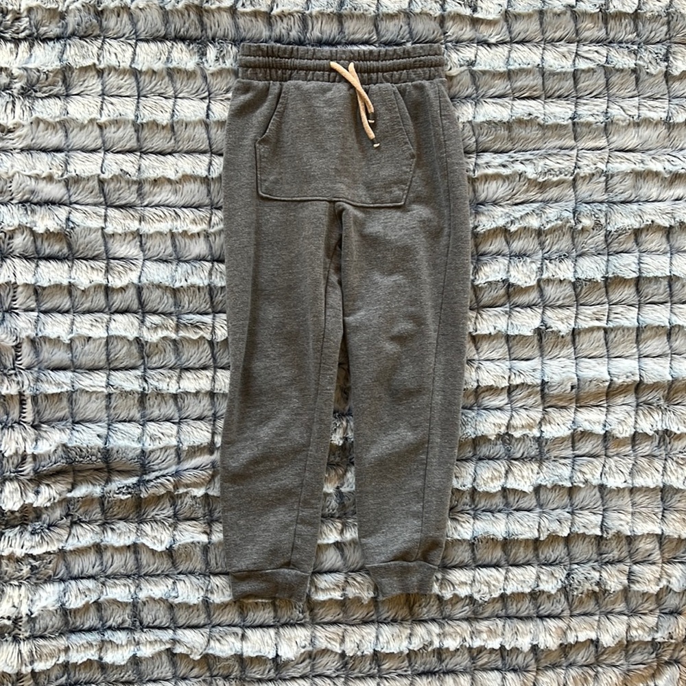 5T Gray Sweatpants with Functional Drawstring Waist